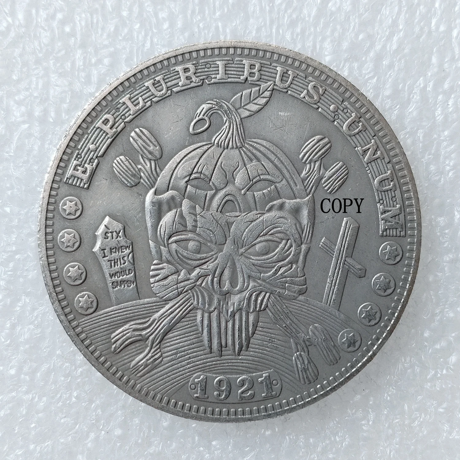 

Серебряный винтажный хобо с монеткой Моргана №290-293
