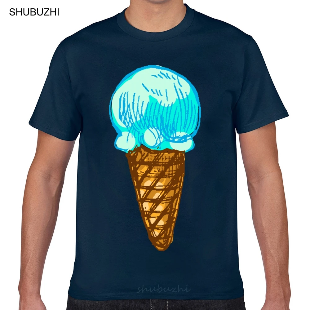 

Tops T Shirt Men ice cream in a waffle cup Casual Black Custom Male Tshirt male brand teeshirt men summer cotton t shirt