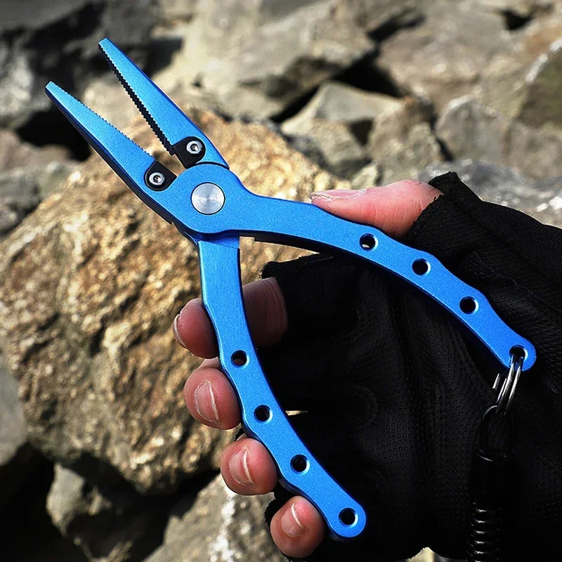 

Stainless Steel Winter Tackle Pliers Aluminium Alloy Multifunctional Fish Grip Tools Multitools Tongs Hook Remover for Fishing