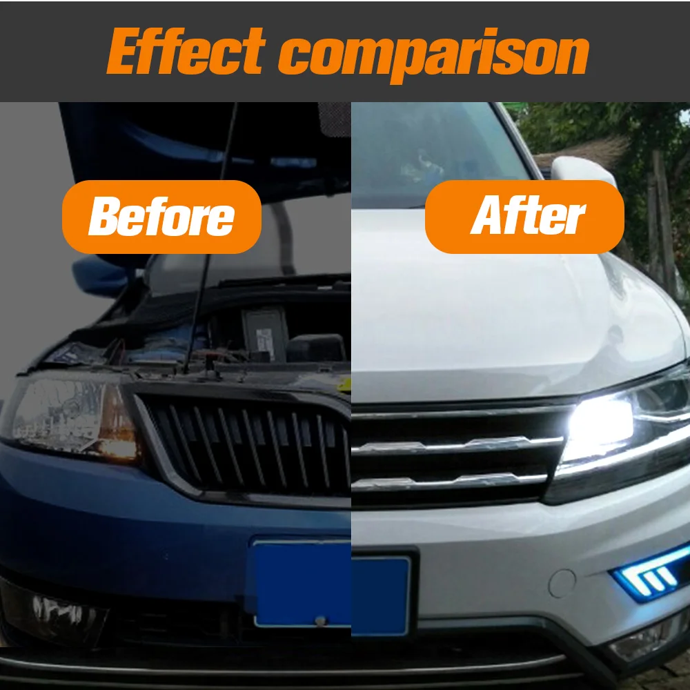 2 светодиодный т. светодиодные дневные ходовые огни лампа DRL 3157 P27/7 Вт Canbus для Jeep