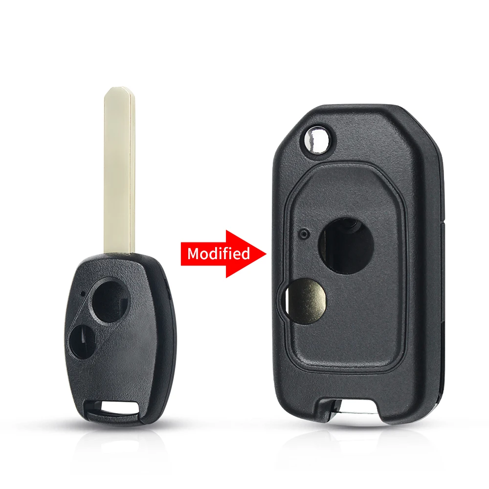 

Обновленный Модифицированный корпус KEYYOU для автомобильного ключа с 2/3/4 кнопками для Honda Accord Pilot Cr-V корпус для ключей Civic vision Ridgeline 2003-2013
