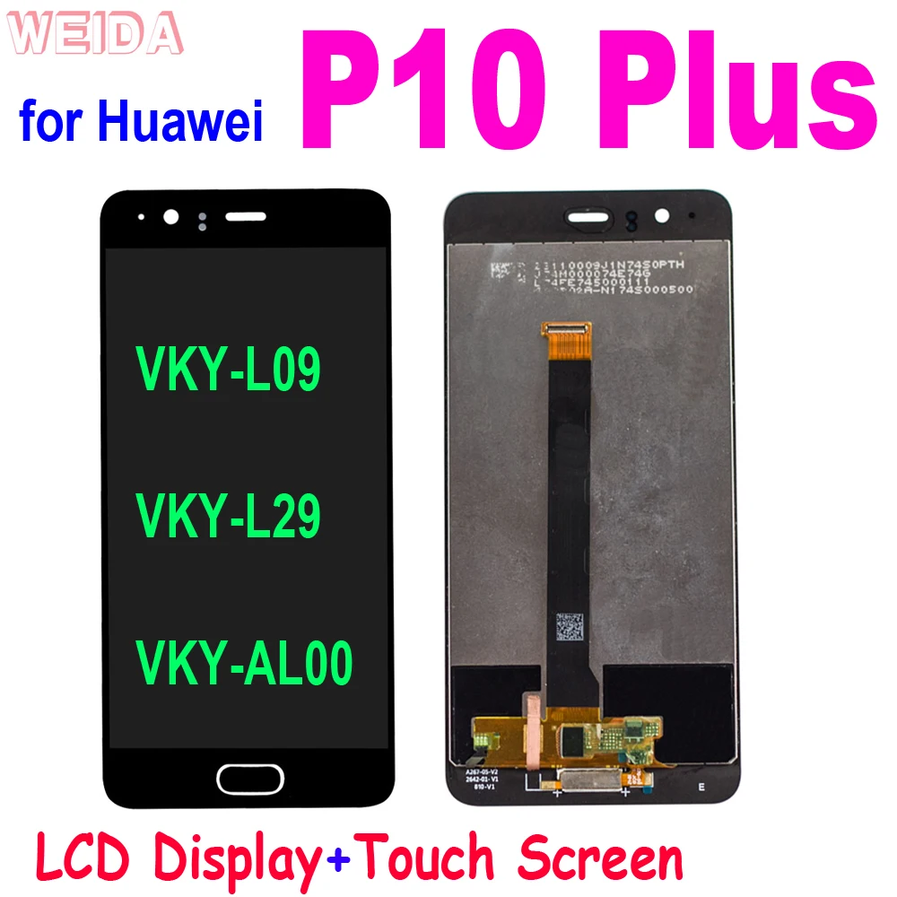 

Оригинальный ЖК-дисплей для Huawei P10 Plus, ЖК-дисплей, сенсорный экран, дигитайзер в сборе для Huawei P10 Plus, ЖК-дисплей, телефон