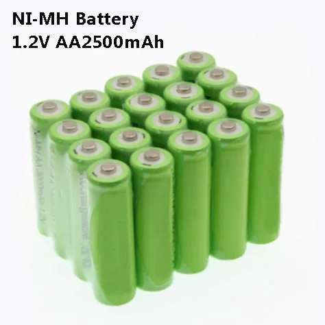 

New style AA baterla alta calidad 2500mah. 1.2v. baterias de NI-MH battery recarregavei para lanternatocha.frete gratis