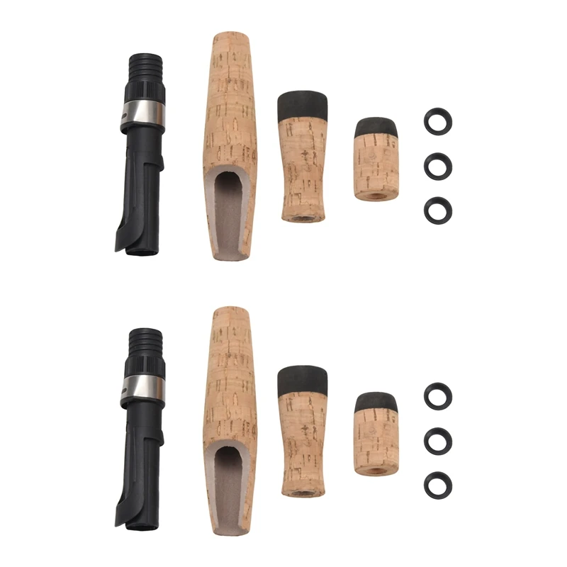 

2X DIY Fishing Rod Building Or Repair Composite Cork Handle Spinning Grip Reel Seat