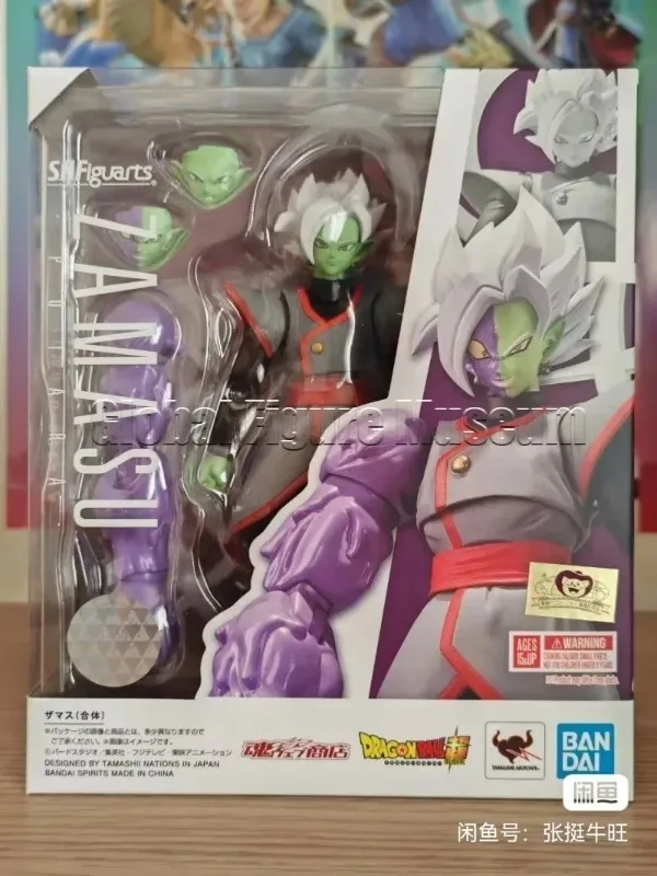 Фото В наличии: Фигурка Bandai S.H.Figuarts SHF Tamashii Nations Super Zamasu Potara, коллекционная модель, подарок. №4