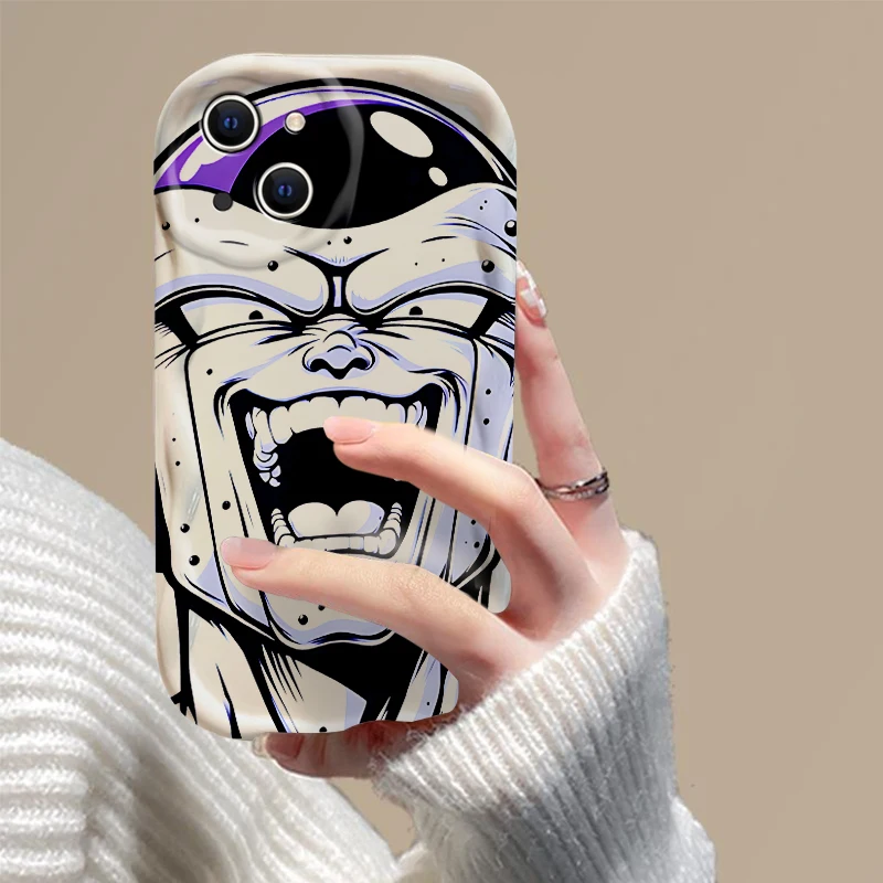 Мягкий силиконовый чехол Hot Anime 3D Wave Case For-D-Dragons Balls DBZ iPhone 16 15 14 13 12 11 Pro Max Mini X XR XSMAX 8 7 6S