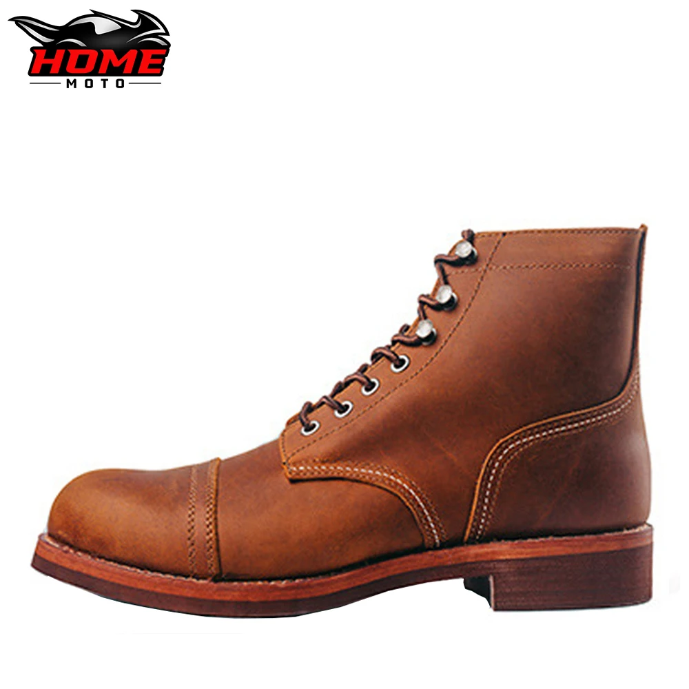 

Motorcycle Boots Motocross Shoes Leather Motorcycle Protective Boots Waterproof Motorcycle Men's Boots Cycling Shoes