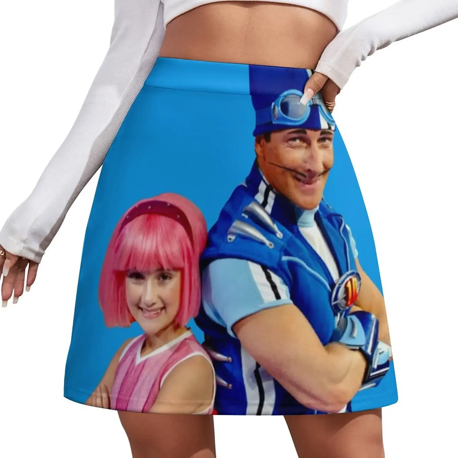 LazyTown: Stephanie &amp Sportacus Duo Design Мини-юбка модные короткие юбки летняя одежда