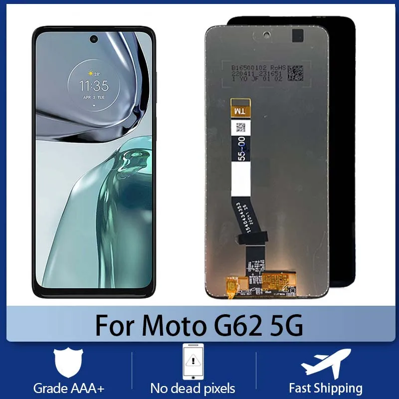 

Оригинальный для Motorola Moto G62 5G мобильный телефон экран для Moto G62Tela ЖК-дисплей сенсорный экран дигитайзер в сборе Замена