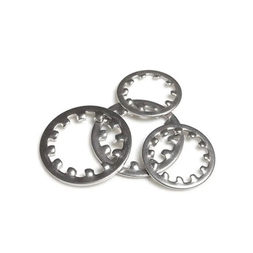 304 нержавеющая сталь DIN6798A внешняя зубчатая Стопорная шайба M3 M4 M5 M6 M8 M10 M12 M20 DIN6797J