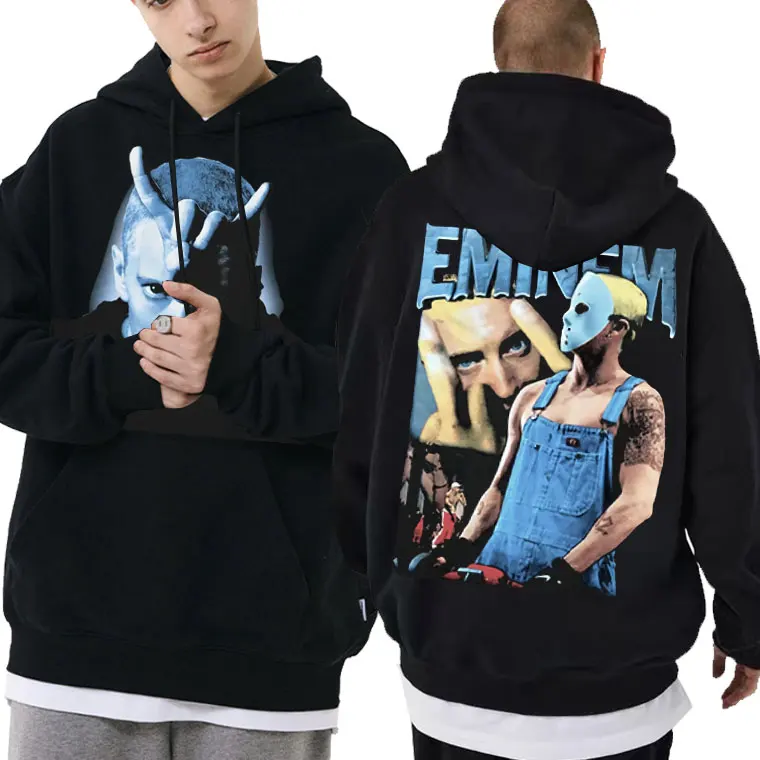 

Rapper Slim Shady Eminem Curtain Call 2 & Anger Management Tour Graphic Hoodie Men's Fashion Streetwear Men Hip Hop Sweatshirt