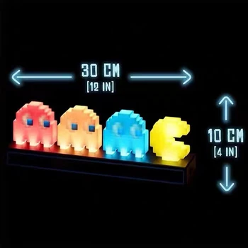 2021 Pac Man Game LED USB 3D Night Light Gaming Room Decor Desk Music Illusion Lamp Baby Sleeping Light For Holiday Gift 6