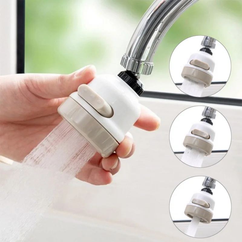 

3 Modes Moveable Faucet Water Saving Filter High Pressure Spray Nozzle 360 Degree Rotate Kitchen Faucet Accessories