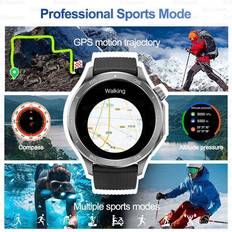 Фото Новинка 2025 года для OPPO Watch X2 GPS Смарт-часы для мужчин Bluetooth Talk Heart Rate Спортивный фитнес-трекер IP68 Водонепроницаемые умные часы для мужчин №3