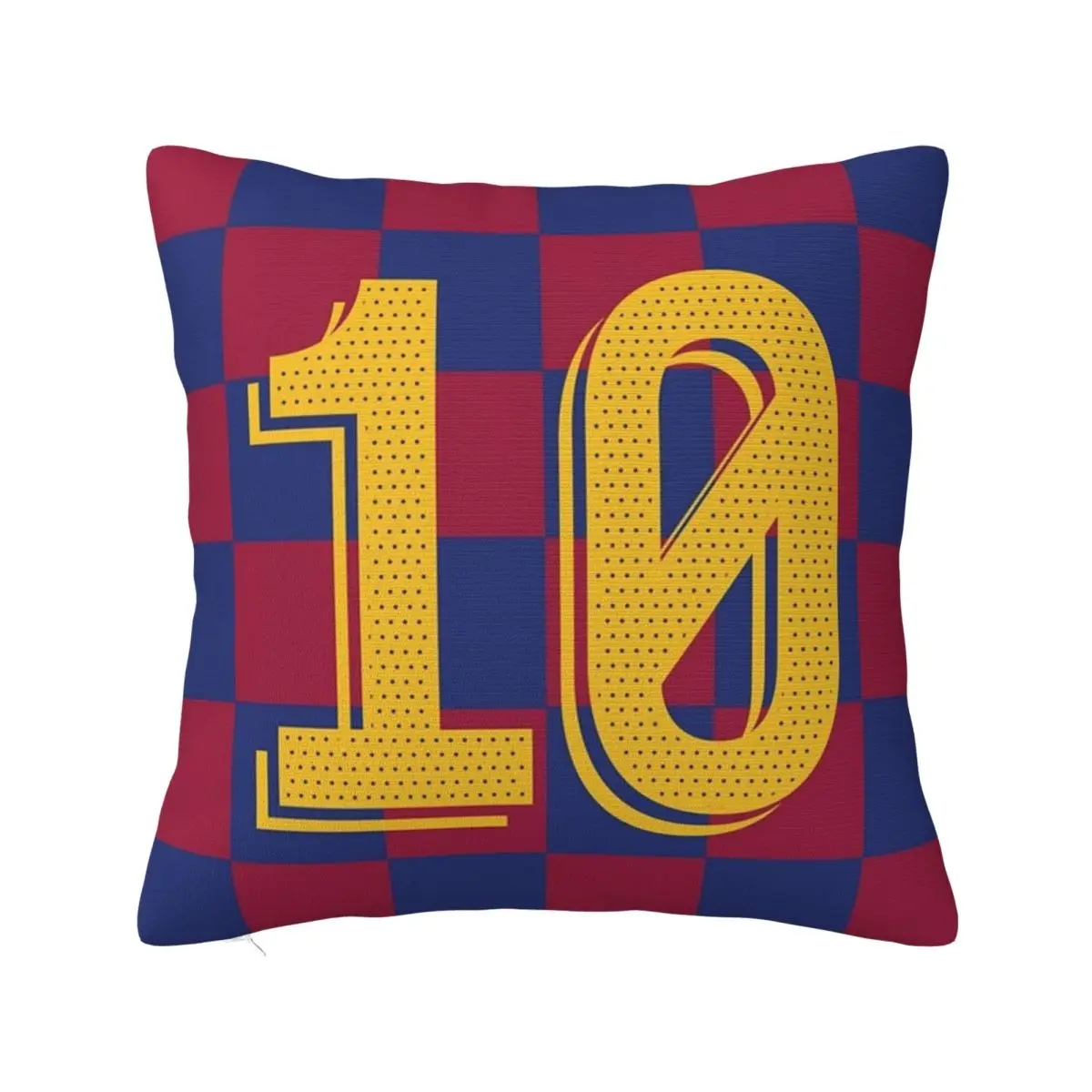 Soccer Numer 10 Pillow Case Messi Football Cushion Cover Novelty Zippered Decorative Pillowcase for Car 40x40cm