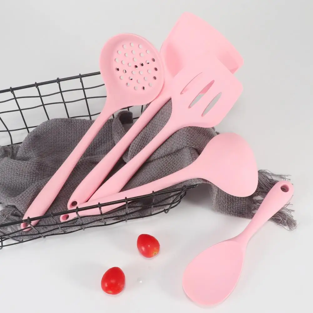 

Useful Spatula Food Grade Environmental Protection Household Stir-fry Spatula Silica Gel Cooking Funnel Kitchenware