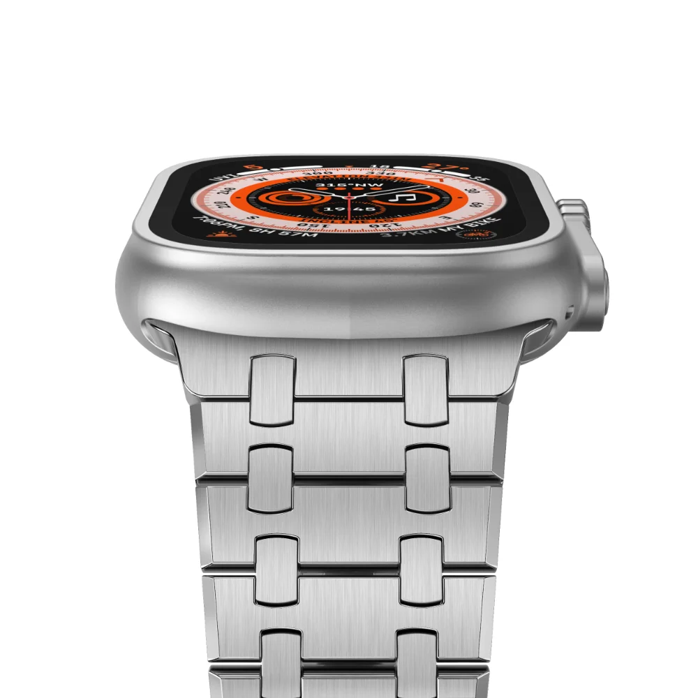 Luxry Men Strap for Apple Watch Band Ultra 49mm 8 7 45mm 41mm Steel Bracelet for IWatch 6 5 4 SE 40mm 44mm 38mm 42mm Wristband