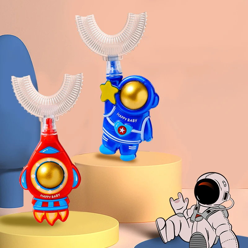 

Детская зубная щетка Spaceman U-образная, 360 °