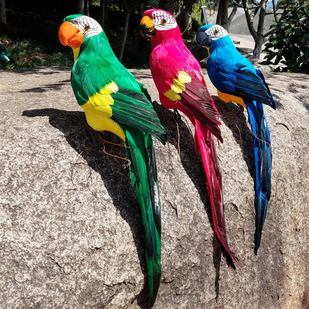 60 см искусственное украшение в виде попугая ручная работа попугай птица