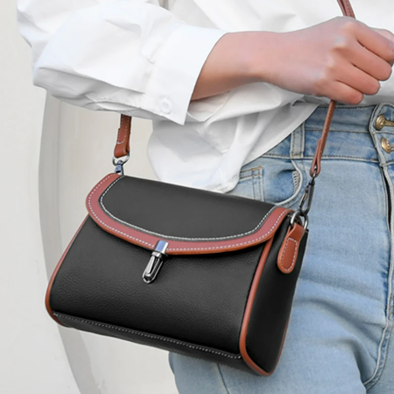 

Fashion Luxury Women Shoulder Bags Patchwork Crossbody Bag for Girls Classic Simple Elegant Flap Bags Vintage Commuter Handbags