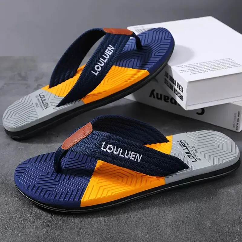 Men Summer Flip Flops Beach Slippers Causal Outdoor Flip-flop 2023 Fashion Slipper Breathable Outside Sandals Man Seaside Shoes 1