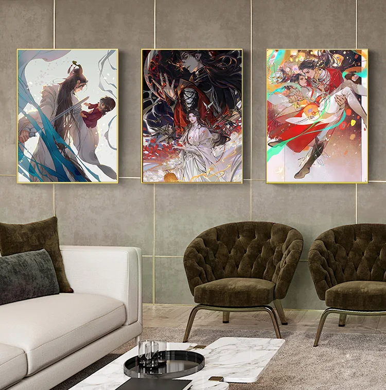 Настенный плакат с изображением китайского дракона