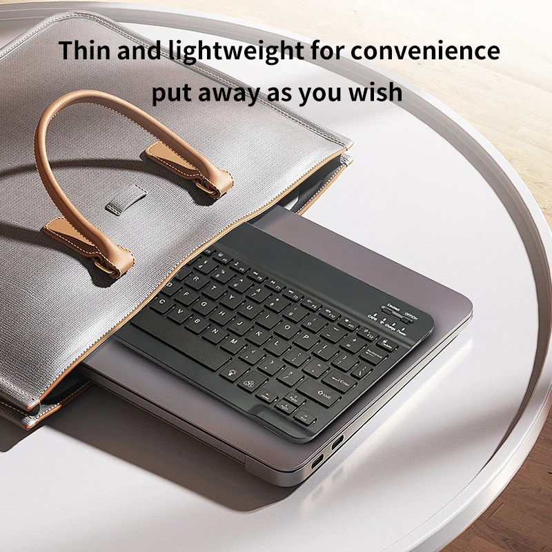 Portable Bluetooth-compatible 78-Key Keyboard for Tablet iPad PC Wireless Mouse Set Android Windows Gaming