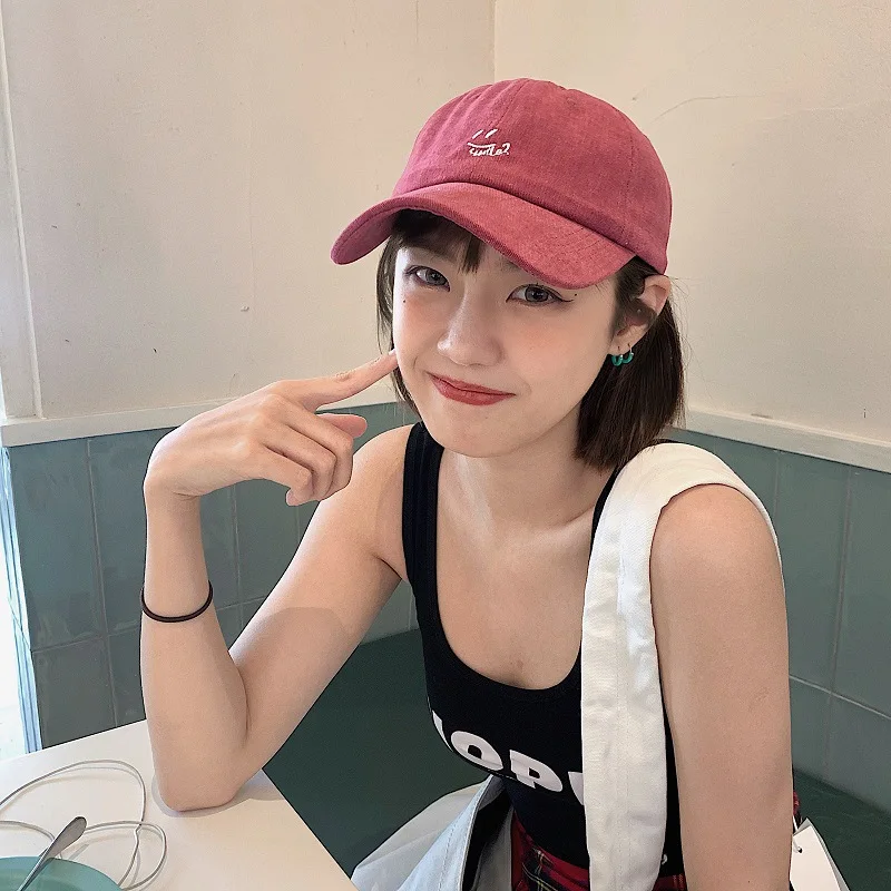 

Hat Female Japanese-Style Retro Soft Top Baseball Cap Female Versatile Internet Celebrity Peaked Cap Ins Summer Korean Fashion