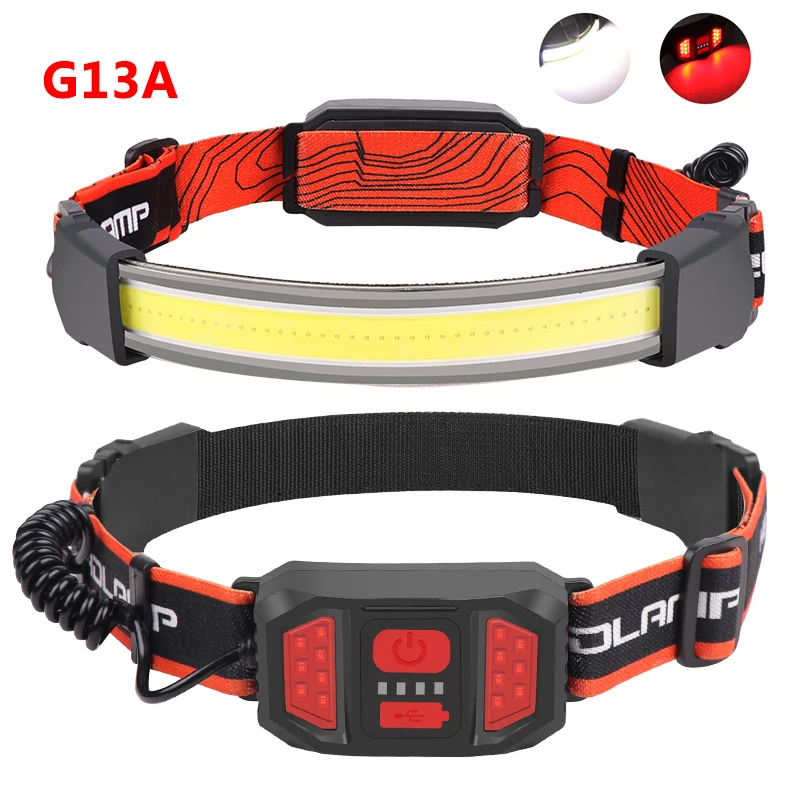 Светодиодный налобный фонарь с зарядкой по USB Головной COB матрицей Рабочий 3