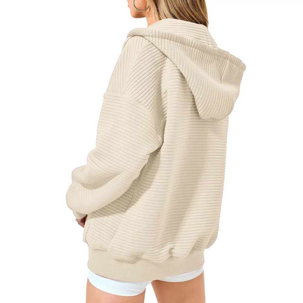 Пальто на молнии толстовка женская спортивная куртка с капюшоном карманами