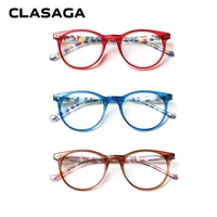 clasaga 3 pack blue light blocking reading glasses fashion frame spring hinges comfortable wear hd lenses clear reading