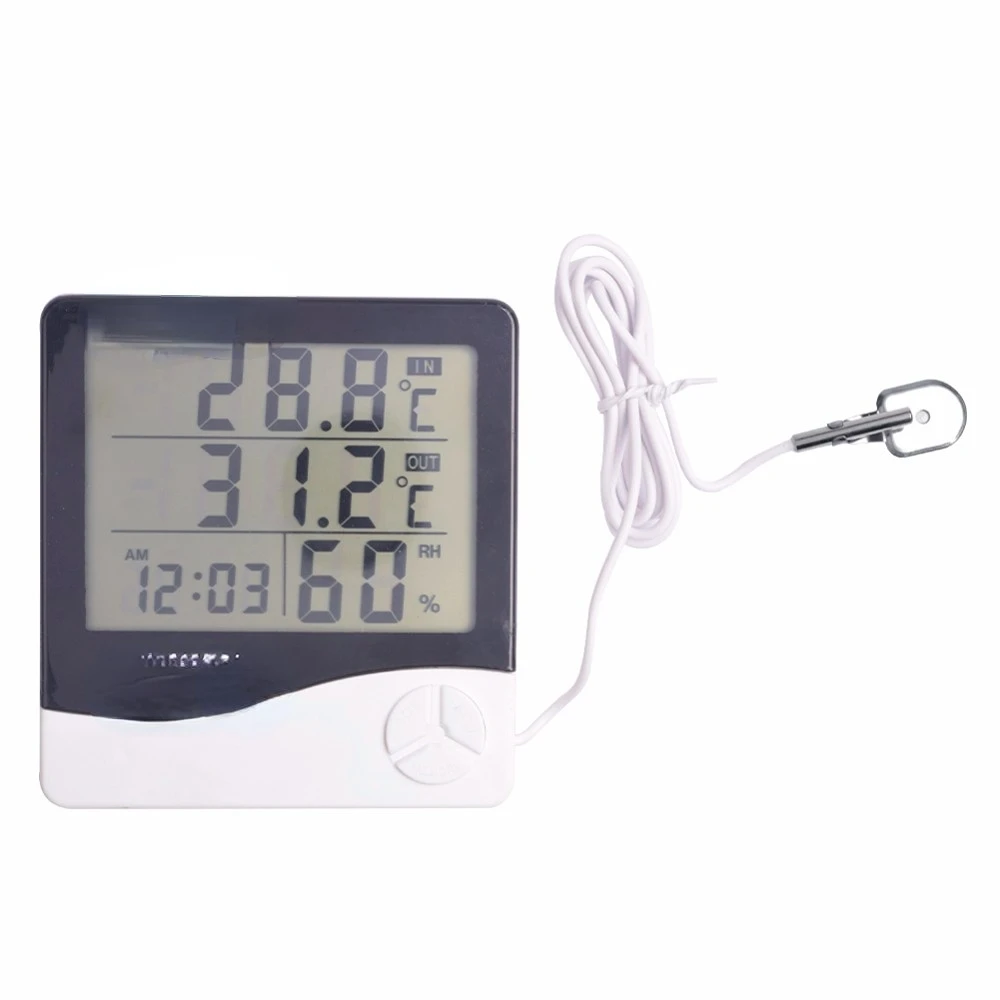 

Беспроводная метеостанция с термометром, гигрометром и ЖК-дисплеем