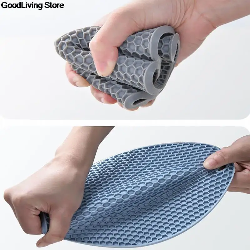 Многофункциональный Круглый термостойкий силиконовый коврик подставки для