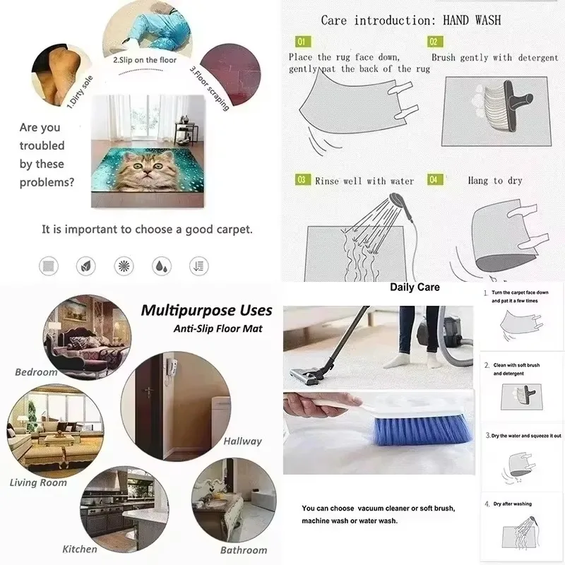 Miniso Дисней Дверной Коврик С Мультяшными Принцессами Нескользящий Входной