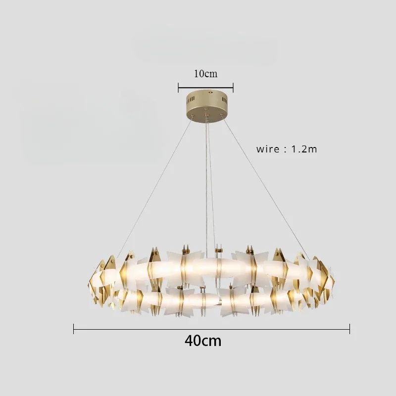 Новая итальянская креативная роскошная люстра современная для спальни отеля