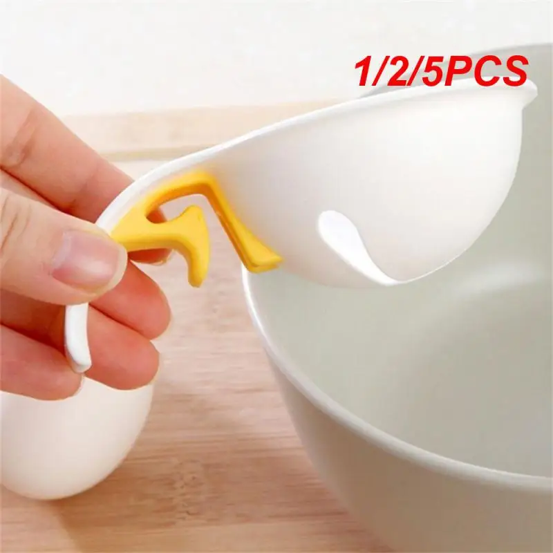 

1/2/5PCS Plastic Egg White Yolk Separator Household Egg Divider Kitchen Cooking Egg Tool Filter Egg Separator Gadgets Kitchen