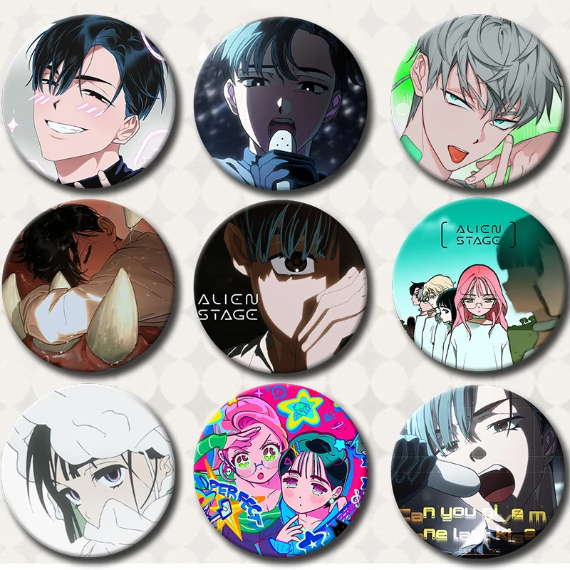 Круглая брошь с изображением инопланетянина жесть Хьюна Sua TILL IVAN броши героями