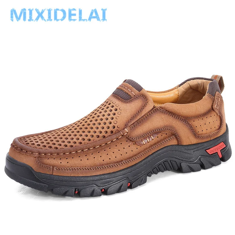 

Genuine Leather Men Shoes England Trend Male Footwear Set Foot Men's Casual Outdoors Man Flats Work Shoes Large Size48