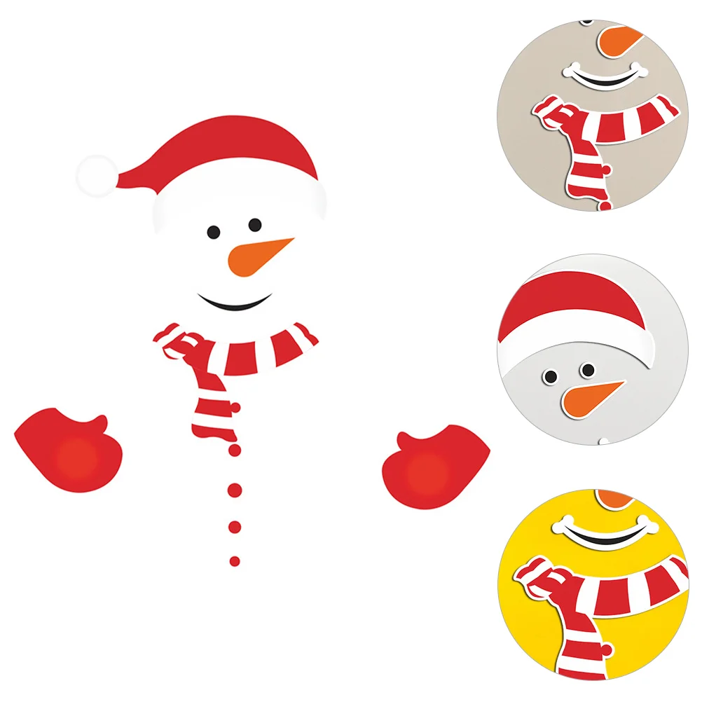

Refrigerator Christmas Sticker Door Stickersfridge Decals Holiday Magnets Glass Funny Protector Decorative Magnet