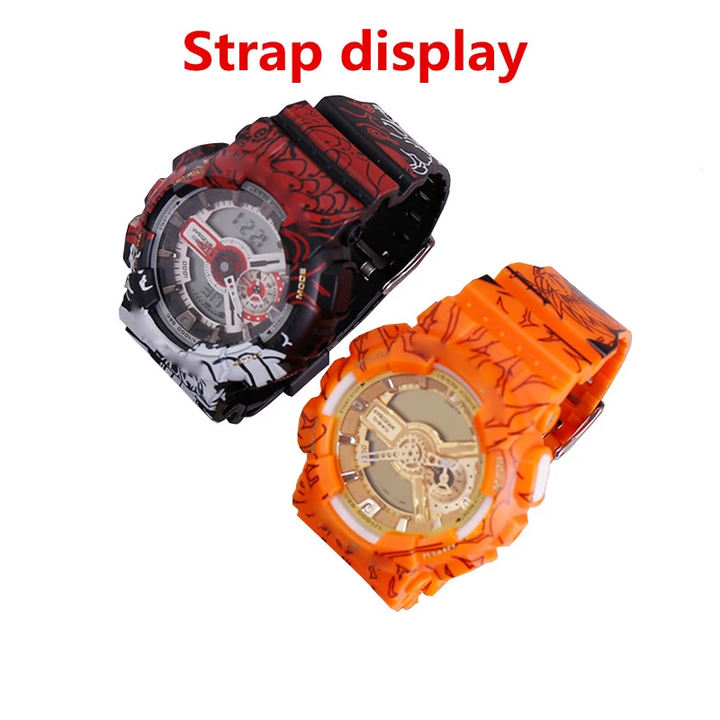 Ремешок резиновый для часов подходит Casio G-SHOCK GA GD GAX GLS100 110 120 мужские и женские