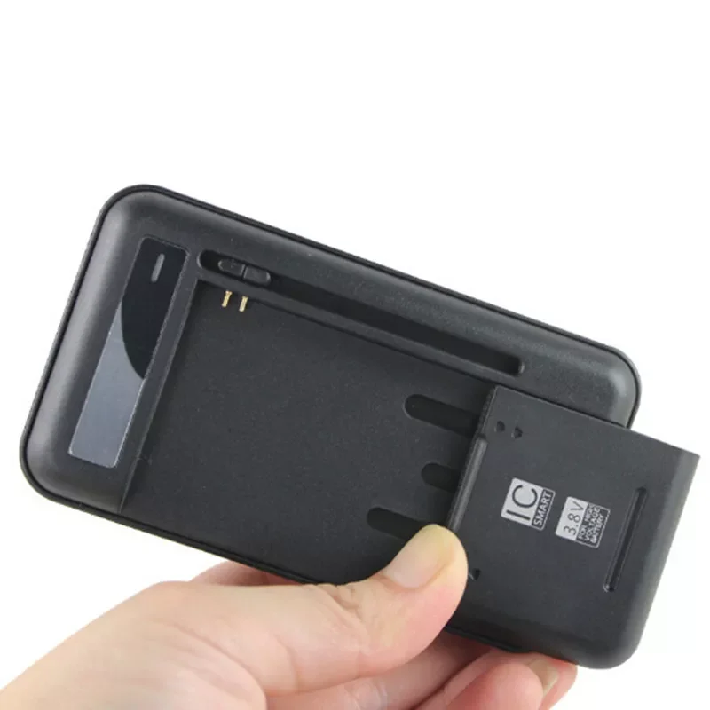 

Mobile Universal Battery Charger LCD Indicator Screen For Cell Phones with USB-Port EU / US plug for Mobile Phone Li-ion Battery
