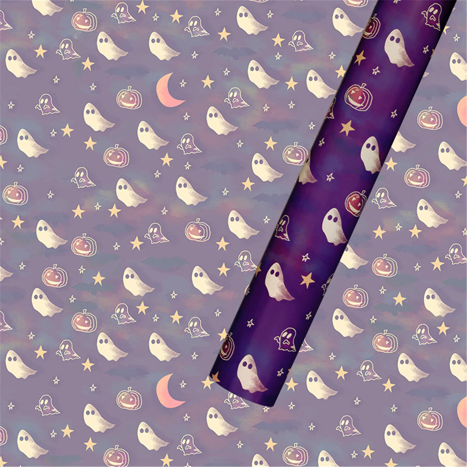 (4.11 другие ножки с узорами для обертывания пингов) односторонняя бумага классика 70 см x 50 см и 1 шт. Домашний Органайзер для обертывания бумаги на Хэллоуин