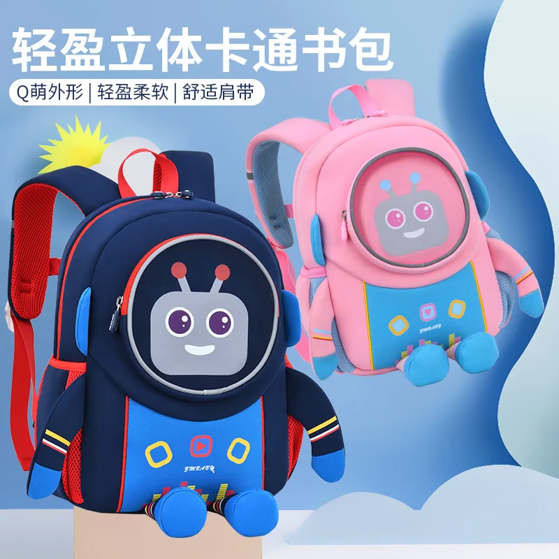 2022 Cartoon nylon School Bags For Gilrs boys Cute Kids Kindergarten SchoolBag Children preschool Backpacks kids baby Book Bag
