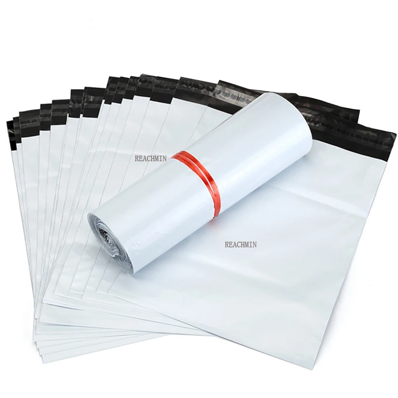 

50Pcs Newest Courier Bags White Storage Bag Self-Seal Adhesive Storage Bag Matte Material Envelope Mailer Postal Mailing Bags