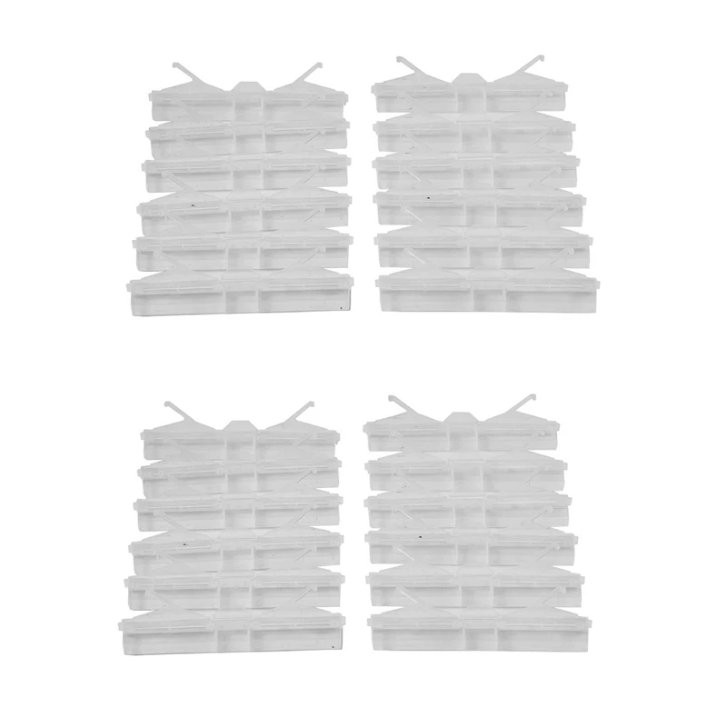 48 Packs Bee Hive Beetle Trap,Clear Plastic Reusable Beetle Blaster Trap For Hive Beetle Beekeeping Supplies