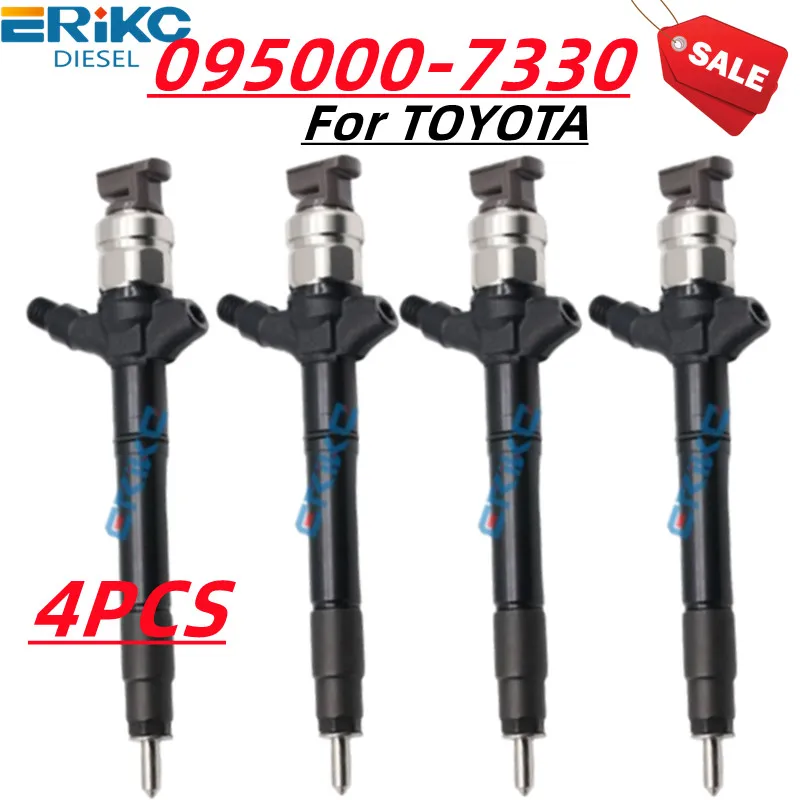 095000 -7330 Комплект топливных форсунок Common Rail -7331 Сопло -7332 для DENSO TOYOTA 23670-0R050 23670-0R130