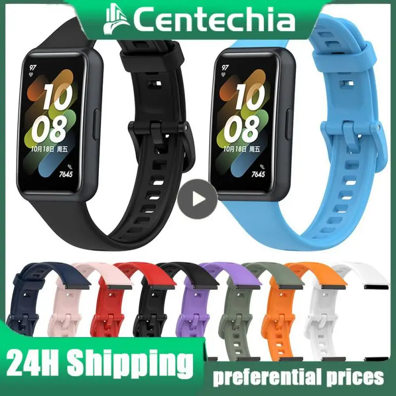 

Soft Tpu Wristband Correa Bracelet For Huawei Band 7 Silicone Strap Strap Accessories Silicone Watchband Sport Bracelet