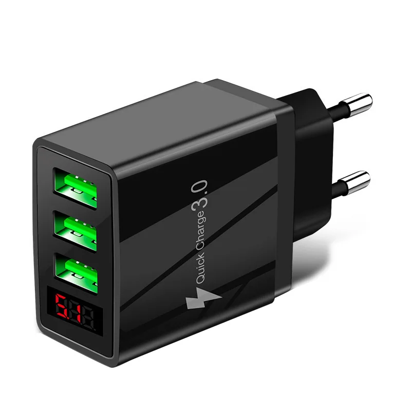 Розетка быстрой зарядки QC3.0 USB-интерфейс Три в одном двухсторонняя с круглой