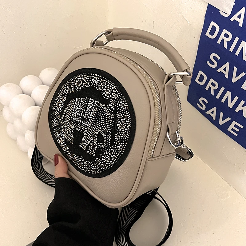 

Women's Bag 2022 Trend New Fashion Luxury Shoulder Crossbody Bags for Ladies Circular Single Designer Purses and Handbags Female
