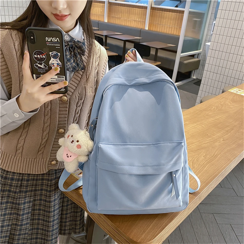 Милый школьный рюкзак кошельки для девочек-подростков Женский нейлоновый мягкий